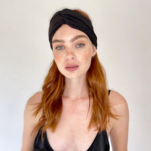 Load image into Gallery viewer, Kaira Half Turban Black
